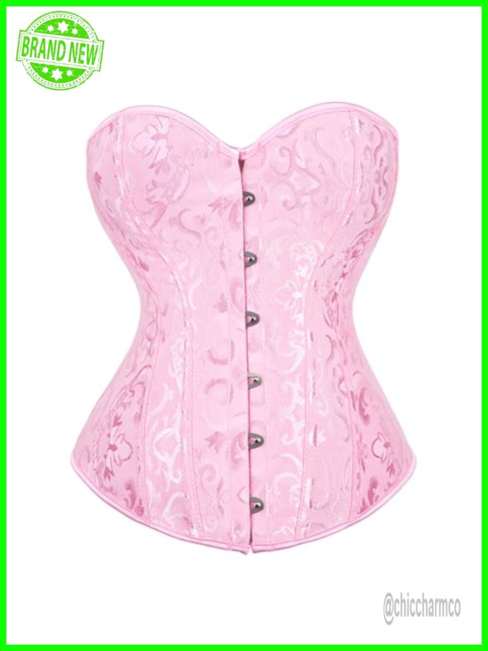 Victorian Lace Up Corset Bustier Top Steampunk Halloween Costume